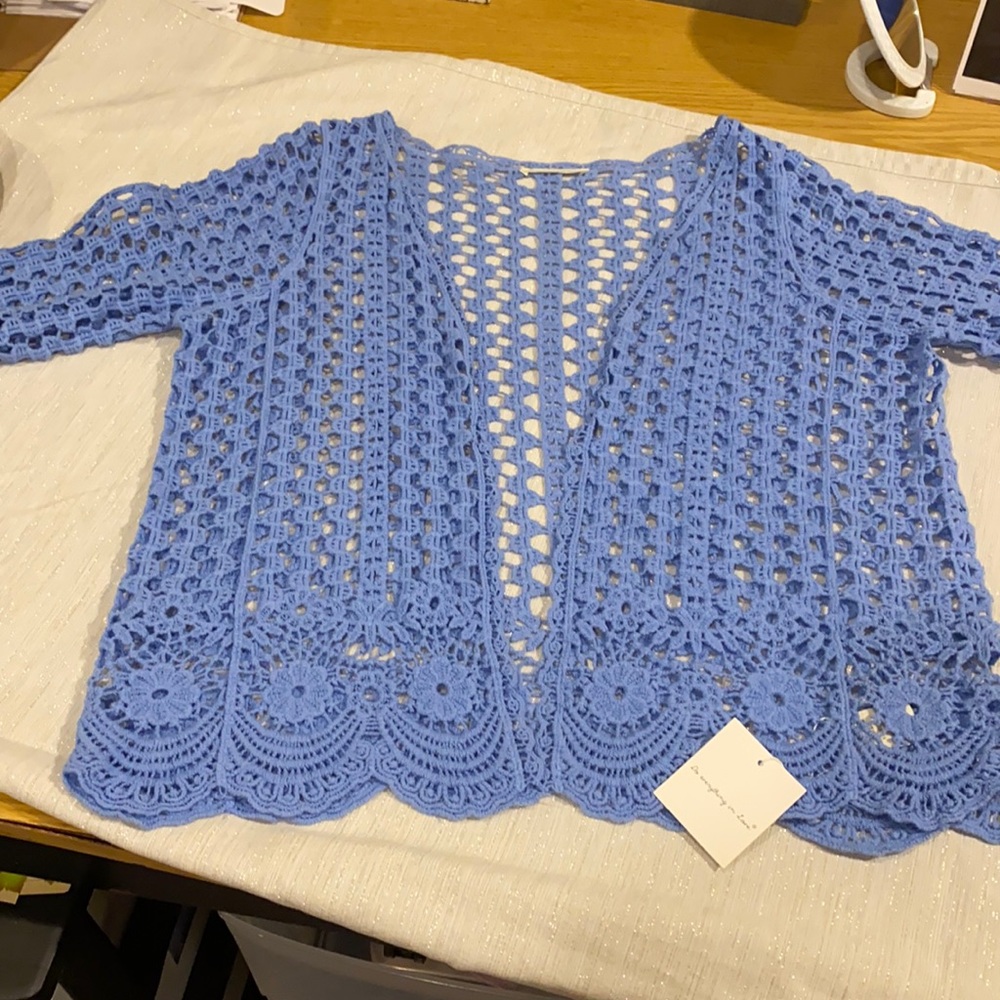 Do everything with love crochet cardigan
